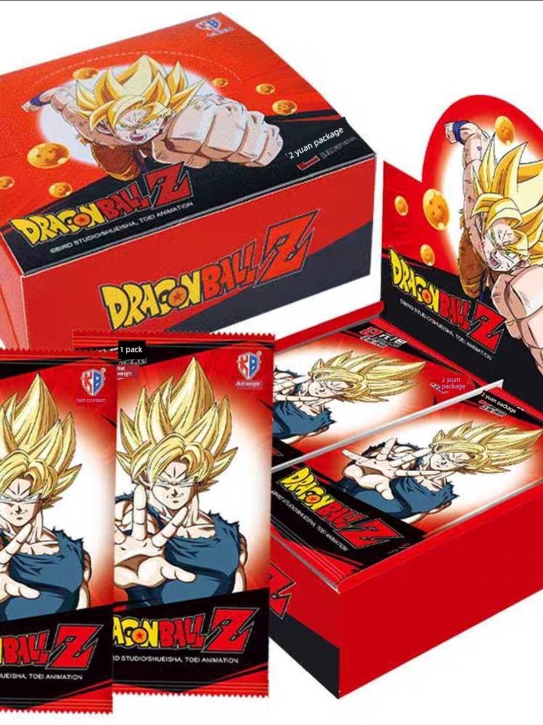 Anime - Dragon Ball Z DBZ-P-02-001T - Booster Pack - 3 Cards