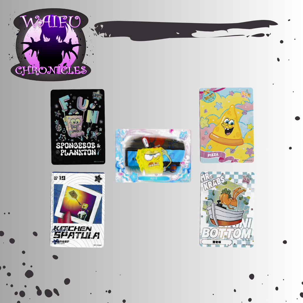 Anime - Sponge Bob - Booster Pack - 5 Cards 1