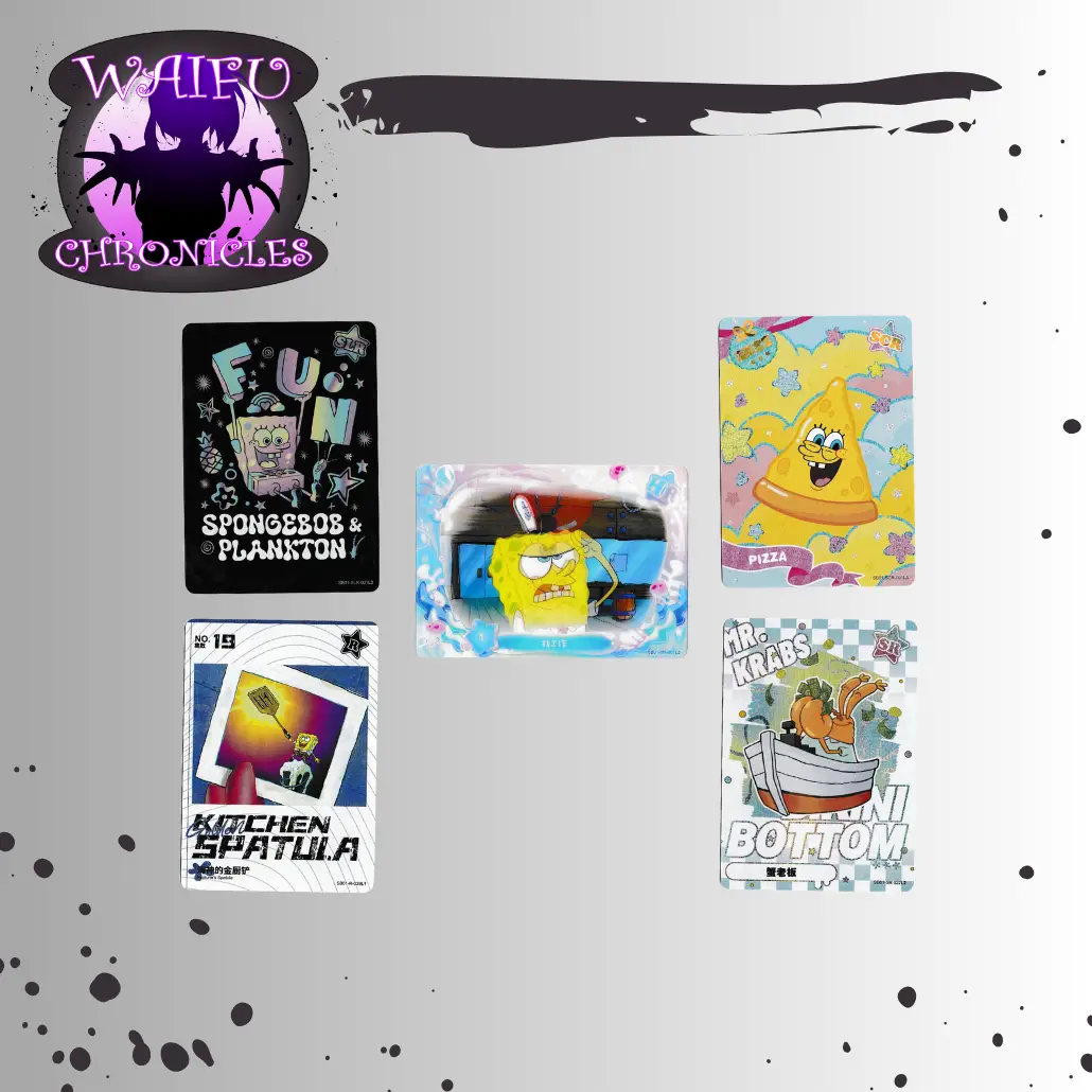 Anime - Sponge Bob - Booster Pack - 5 Cards 1